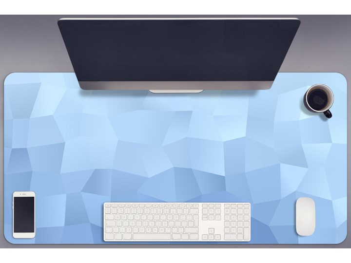 Podkładki na całe biurko Abstrakcja niebieska 90x45 cm Podstawka pod laptop Podkładka na biurko Kategoria Akcesoria na biurko