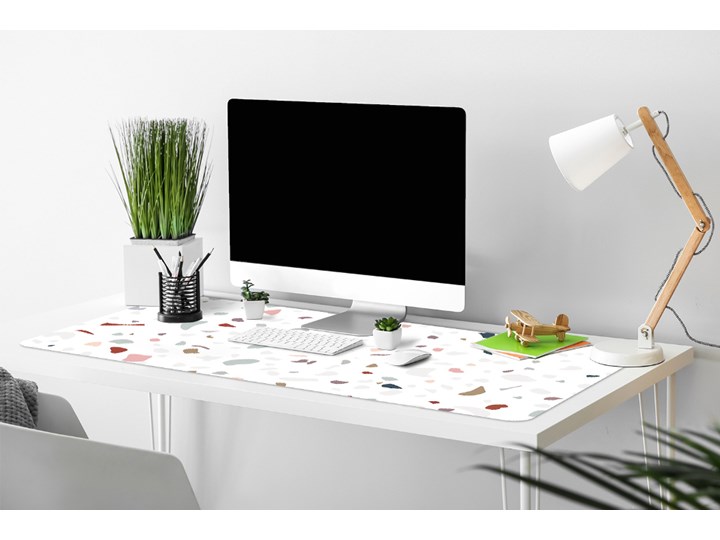 Mata na biurko Kolorowe plamki 90x45 cm Podstawka pod laptop Podkładka na biurko Kategoria Akcesoria na biurko
