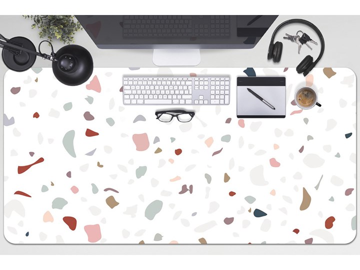 Mata na biurko Kolorowe plamki 90x45 cm Podstawka pod laptop Podkładka na biurko Kategoria Akcesoria na biurko