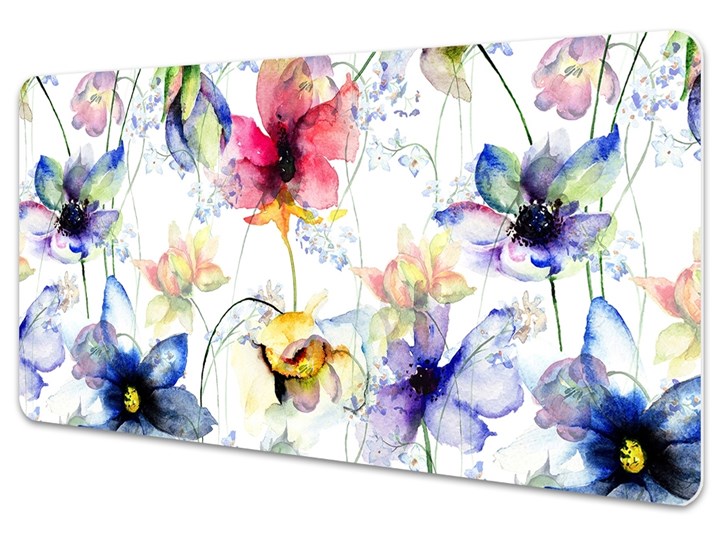 Duża podkładka na biurko Polne kwiaty 90x45 cm Podstawka pod laptop Kategoria Akcesoria na biurko