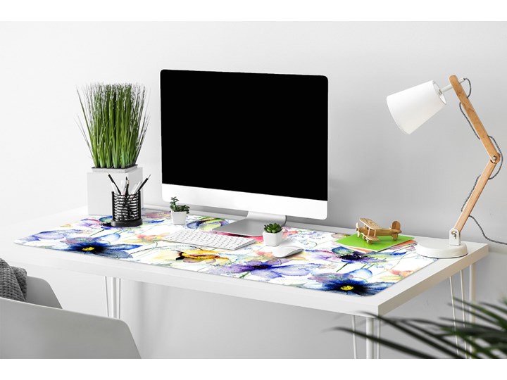 Duża podkładka na biurko Polne kwiaty 90x45 cm Podstawka pod laptop Kategoria Akcesoria na biurko