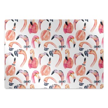 Mata pod fotel ochrona paneli Szalone Flamingi 100x70 cm