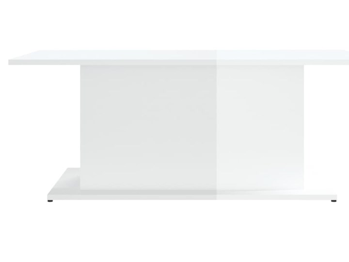 vidaXL Stolik kawowy, wysoki połysk biały, 102x55,5x40 cm, płyta Długość 120 cm Szerokość 55,5 cm Kształt blatu Prostokątne
