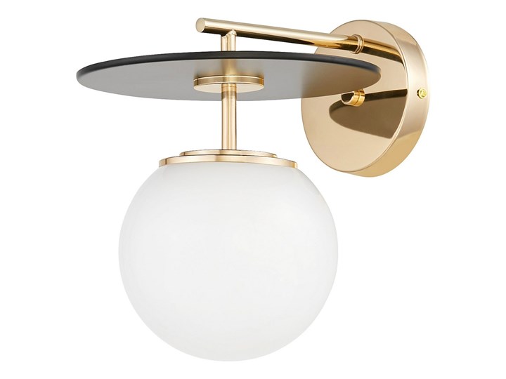 LAMPA ŚCIENNA KINKIET LOFT CZARNO-ZŁOTA DALTONA Kinkiet z kloszem Kinkiet z abażurem Metal Szkło Styl Industrialny