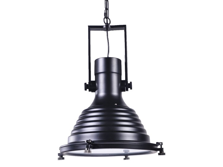 LAMPA WISZĄCA INDUSTRIALNA LOFT CZARNA BOTTI Ilość źródeł światła 1 źródło Lampa przemysłowa Szkło Metal Styl Industrialny