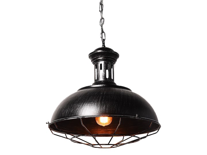 LAMPA WISZĄCA INDUSTRIALNA LOFT STARE SREBRO BOCCATO Metal Lampa z kloszem Styl Industrialny Lampa z abażurem Ilość źródeł światła 1 źródło