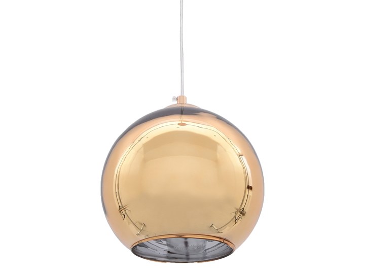 NOWOCZESNA LAMPA WISZĄCA ZŁOTA LOBOS D30 Metal Szkło Lampa z kloszem Kolor Złoty