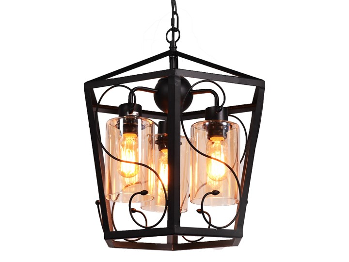 NOWOCZESNA LAMPA WISZĄCA LOFT SPARETTA Lampa druciana Lampa z kloszem Szkło Metal Funkcje Brak dodatkowych funkcji Ilość źródeł światła 3 źródła
