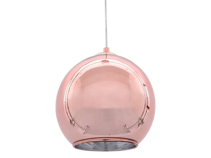 NOWOCZESNA LAMPA WISZĄCA RÓŻOWE ZŁOTO LOBOS D30 Metal Szkło Lampa kula Ilość źródeł światła 1 źródło Pomieszczenie Salon