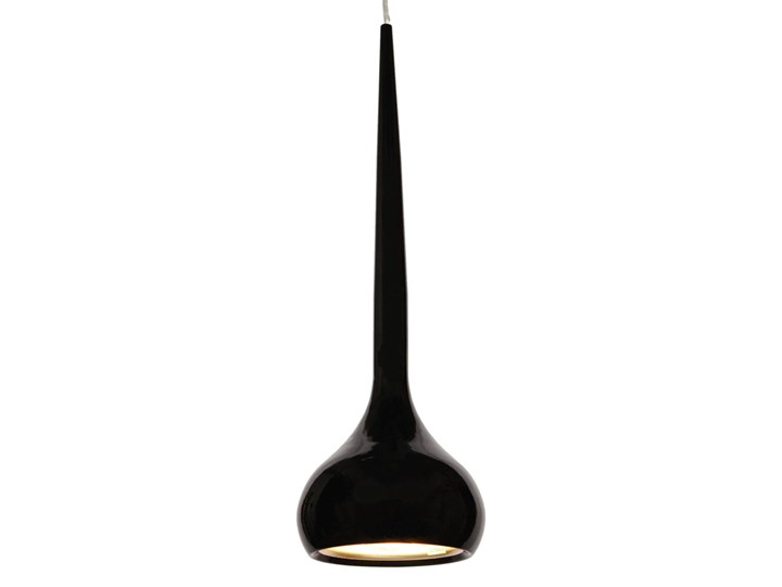 NOWOCZESNA LAMPA WISZĄCA NORIZZA CZARNA Pomieszczenie Jadalnia Lampa z kloszem Chrom Metal Styl Nowoczesny