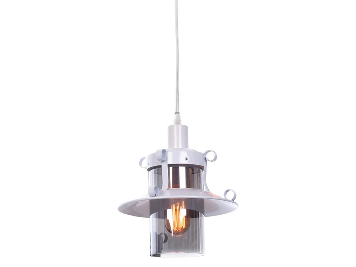 LAMPA WISZĄCA INDUSTRIALNA LOFT BIAŁA CAPRI W1 Lampa z kloszem Szkło Metal Lampa z abażurem Kategoria Lampy wiszące