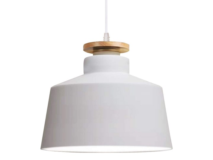 NOWOCZESNA LAMPA WISZĄCA BIAŁA LEVANTI D30 Drewno Metal Lampa z kloszem Ilość źródeł światła 1 źródło
