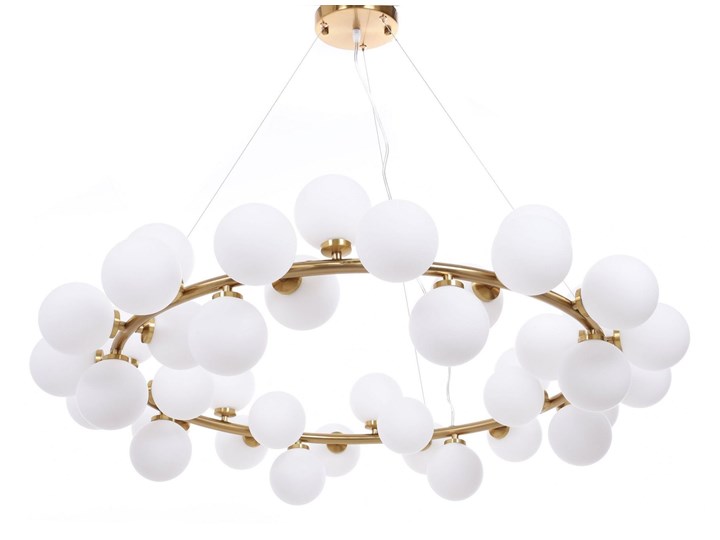 NOWOCZESNA LAMPA WISZĄCA MOSIĘŻNA MARSIADA W40 Lampa z kloszem Lampa inspirowana Mosiądz Metal Szkło Pomieszczenie Sypialnia