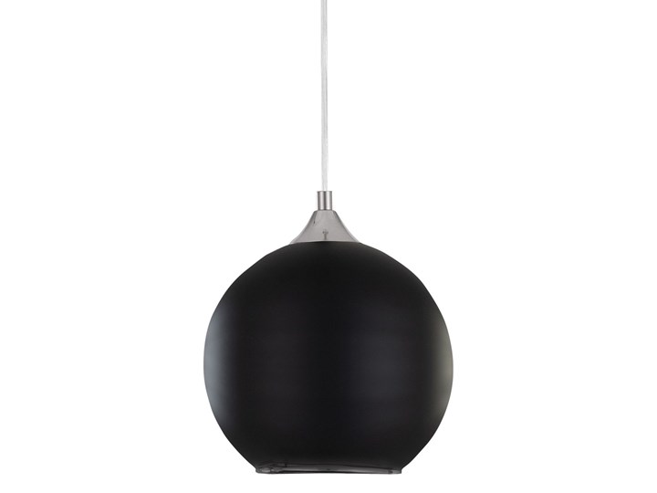 NOWOCZESNA LAMPA WISZĄCA CZARNA LOBOS D20 Lampa kula Pomieszczenie Salon Lampa z kloszem Metal Szkło Chrom Styl Nowoczesny