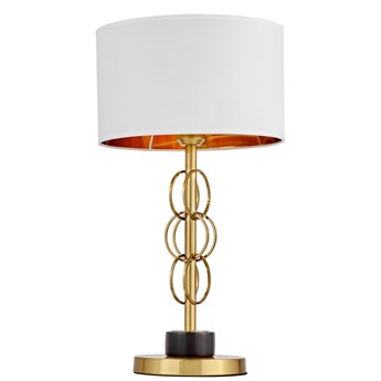 GLAMOUR LAMPA NOCNA BIAŁO-MOSIĘŻNA AZZARIA