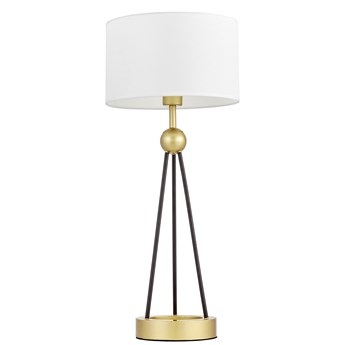 LAMPA NOCNA NOWOCZESNA BIAŁO-ZŁOTA BELFORTE