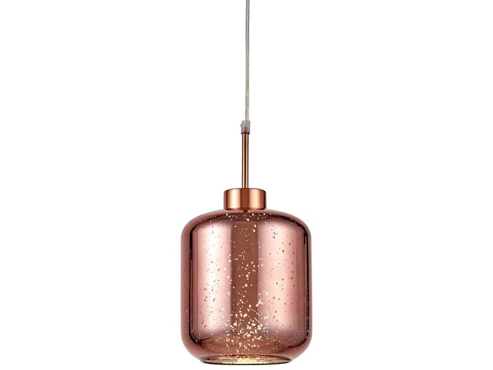 NOWOCZESNA LAMPA WISZĄCA ZWIS RÓŻOWE ZŁOTO ALACOSMO W1 Lampa z abażurem Metal Kategoria Lampy wiszące Lampa z kloszem Szkło Styl Nowoczesny