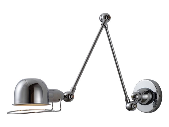 LAMPA ŚCIENNA KINKIET LOFTOWY CHROMOWANY GLORIA W2 Metal Kinkiet z abażurem Kinkiet z kloszem Kategoria Lampy ścienne