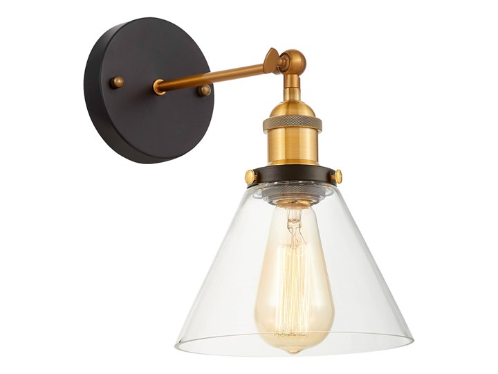 KINKIET LAMPA ŚCIENNA LOFT NUBI Kinkiet z kloszem Metal Szkło Kinkiet z abażurem Kategoria Lampy ścienne