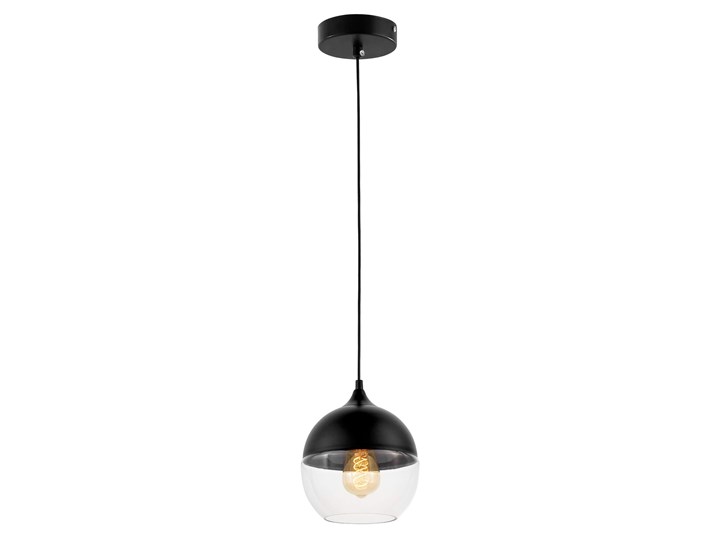 LAMPA WISZĄCA LOFT CZARNO-PRZEZROCZYSTA ALBION LUMINA DECO