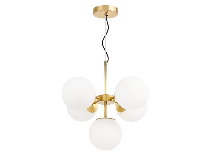 LAMPA WISZĄCA NOWOCZESNA MOSIĘŻNA STELVIO W5 LUMINA DECO Mosiądz Lampa z abażurem Lampa z kloszem Styl Glamour Metal Szkło Styl Nowoczesny