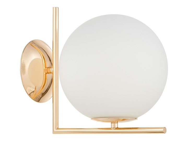 KINKIET LAMPA ŚCIENNA NOWOCZESNA ZŁOTA SORENTO D20 LUMINA DECO Kinkiet z kloszem Kinkiet z abażurem Metal Szkło Kolor Złoty Styl Glamour