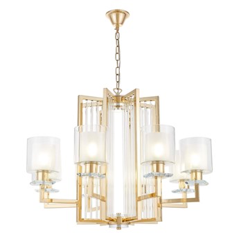 LAMPA WISZĄCA NOWOCZESNA ZŁOTA MANHATTAN W8 LUMINA DECO