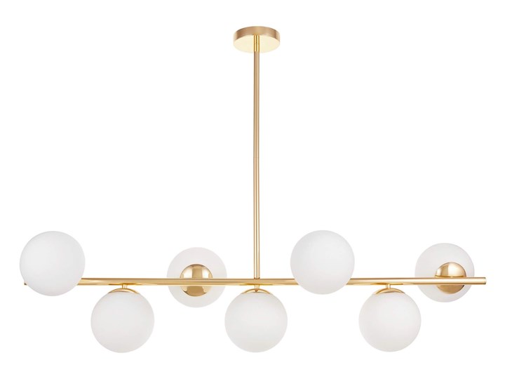 LAMPA WISZĄCA SUFITOWA NOWOCZESNA ZŁOTA FREDICA W7 LUMINA DECO Lampa z kloszem Lampa z abażurem Szkło Metal Styl Nowoczesny
