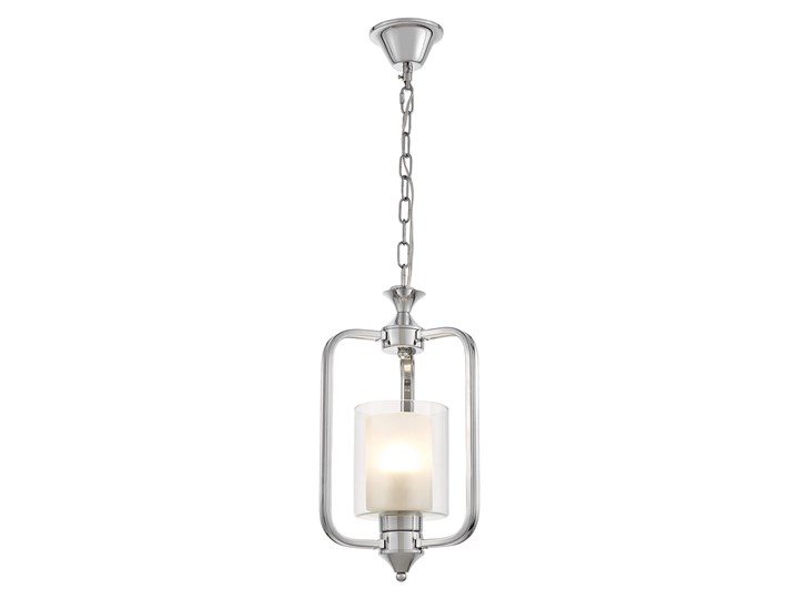 LAMPA WISZĄCA LOFT CHROMOWANA ATLANTA W1 LUMINA DECO Lampa z kloszem Metal Szkło Lampa z abażurem Kolor Srebrny