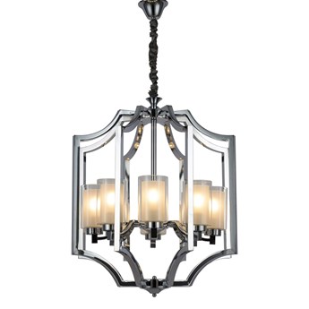 LAMPA WISZĄCA LOFT CHROMOWANA VIGATTO W8 LUMINA DECO