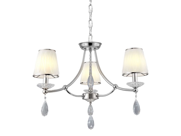 ŻYRANDOL LAMPA WISZĄCA KRYSZTAŁOWA CHROM DOMINNI W3 LUMINA DECO