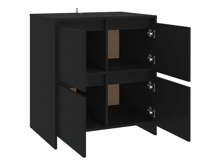 vidaXL Komoda, czarna, 70 x 41 x 75 cm, płyta wiórowa Kolor Czarny Płyta MDF Z szufladami Szerokość 105 cm Szerokość 70 cm Głębokość 41 cm Kategoria Komody