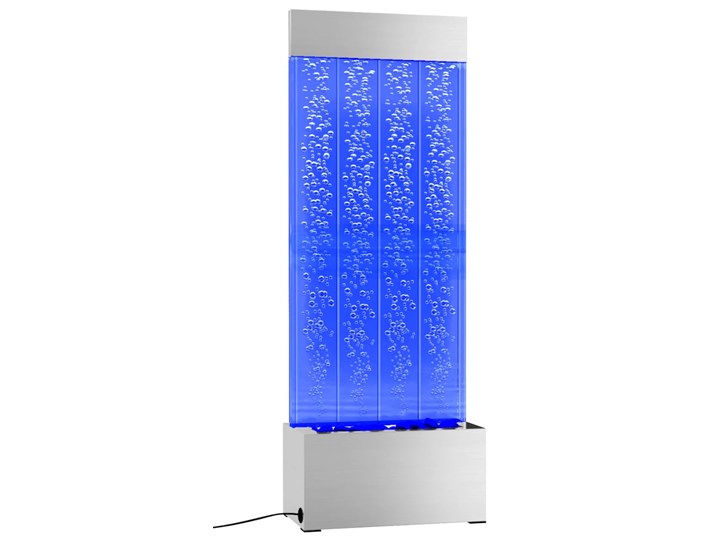 vidaXL Lampa wodna z LED RGB, stal nierdzewna i akryl, 110 cm Kategoria Lampy ogrodowe Lampa LED Kolor Srebrny