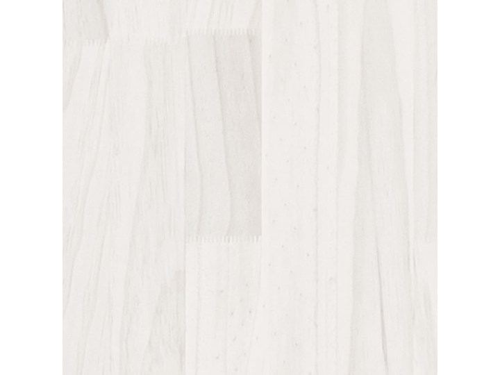 vidaXL Rama łóżka, biała, lite drewno sosnowe, 200 x 200 cm Łóżko drewniane Rozmiar materaca 200x200 cm