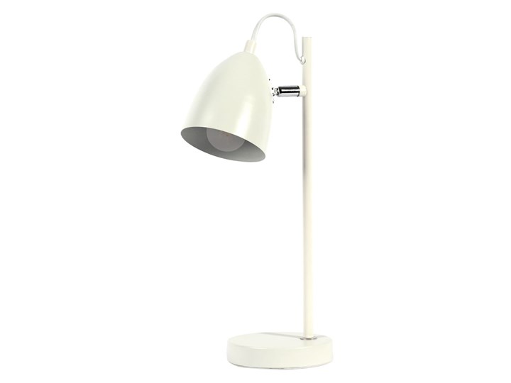 PLATINET TABLE LAMP 25W E14 METAL 1,5M CABLE WHITE H37 Kolor Biały Wysokość 37 cm Lampa z kloszem Kolor Złoty