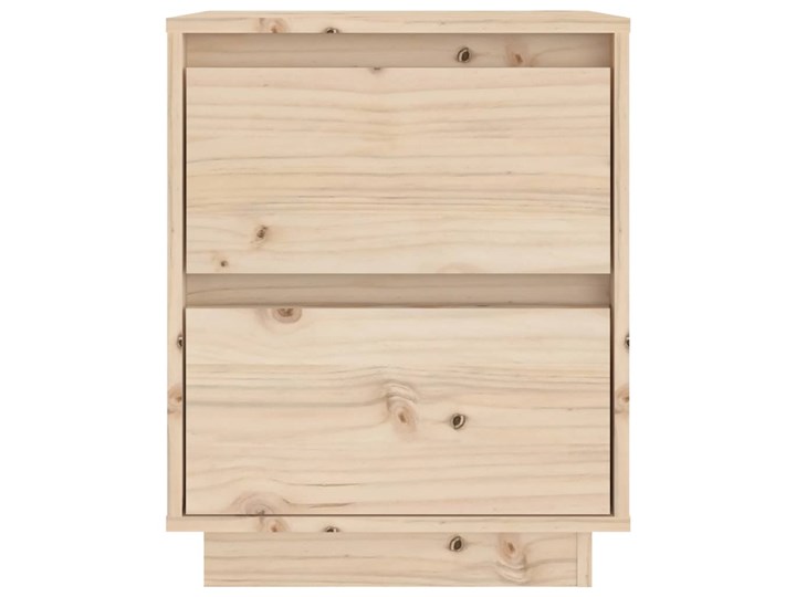 vidaXL Szafka nocna, 40 x 35 x 50 cm, lite drewno sosnowe Głębokość 35 cm Uniwersalne Sosna Szerokość 40 cm Nocne Kategoria Szafki i regały