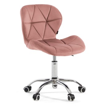 Krzesło obrotowe różowe ART118S / welur #44