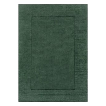 Ciemnozielony dywan wełniany Flair Rugs Siena, 80x150 cm