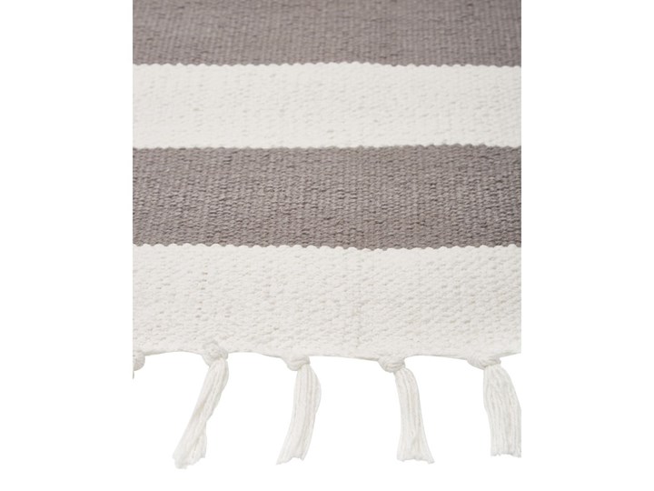 Beżowo-szary ręcznie tkany bawełniany chodnik Westwing Collection Blocker, 70 x 250 cm 70x250 cm Chodniki Bawełna Dywany Prostokątny Pomieszczenie Salon