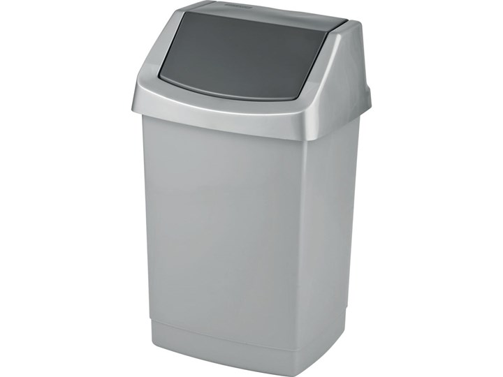 Szary kosz na śmieci Curver Click-it, 25 l
