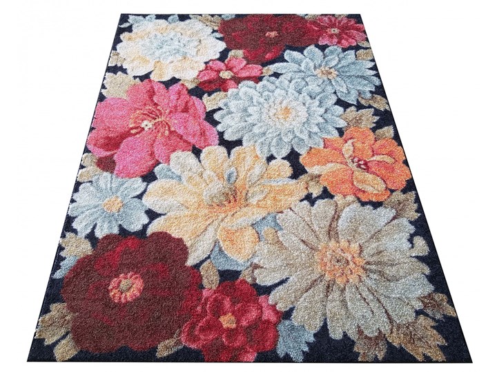 Kolorowy dywan z motywem kwiatów - Holdi