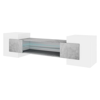 SELSEY Szafka RTV Gaelin Biały / Beton