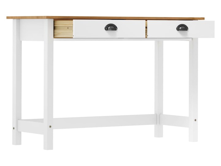 vidaXL Stolik konsola Hill Range, 2 szuflady, 110x45x74 cm, lita jodła Głębokość 45 cm Z szufladą Sosna Szerokość 110 cm Drewno Kategoria Konsole