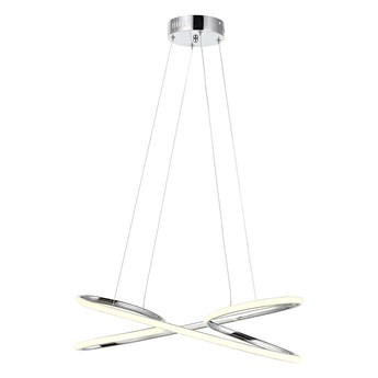 Designerska srebrna lampa wisząca  AV-4334-K AVONNI SALON SYPIALNIA JADALNIA HOTEL