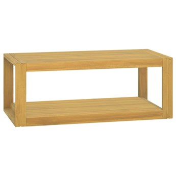 vidaXL Półka do łazienki, 90x45x35 cm, lite drewno tekowe