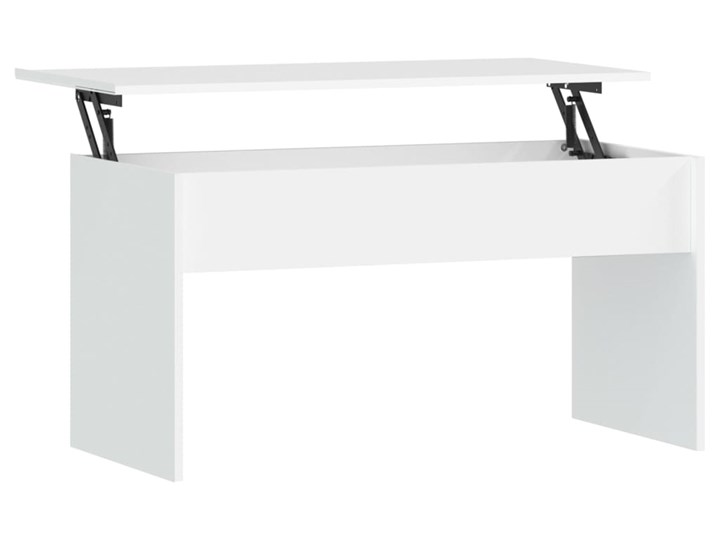 vidaXL Stolik kawowy, biały, 102x50,5x52,5 cm, materiał drewnopochodny Szerokość 50,5 cm Styl Nowoczesny Długość 102 cm Kategoria Stoliki i ławy