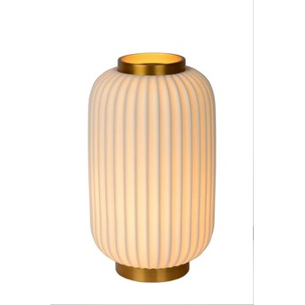 Klimatyczna lampa stołowa porcelanowa Lgosse