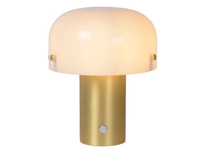 Klimatyczna lampa nocna Timon Wysokość 21 cm Stal Kolor Złoty Lampa z kloszem Styl Nowoczesny