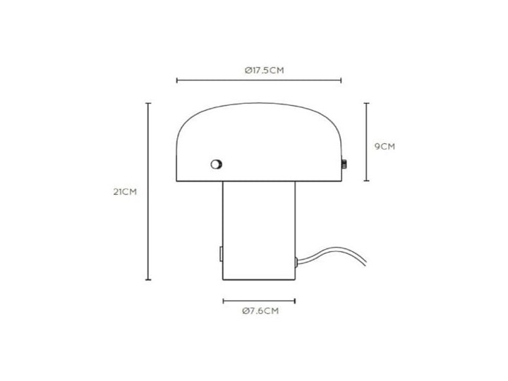 Klimatyczna lampa nocna Timon Kolor Złoty Wysokość 21 cm Stal Lampa z kloszem Kategoria Lampy stołowe