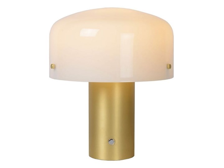 Klimatyczna lampa nocna Timon L Stal Wysokość 35 cm Wysokość 15 cm Kolor Złoty Lampa z kloszem Styl Nowoczesny